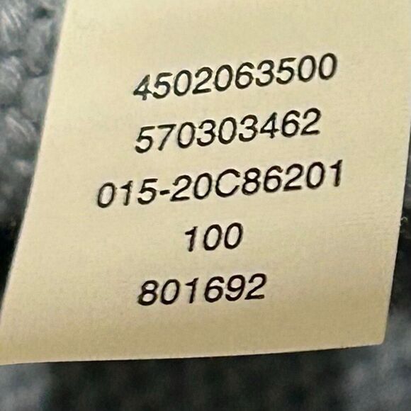 Chico's Cardigan Sweater Women's Size 1/M Blue Button Front Floral Linen Blend - Picture 14 of 14